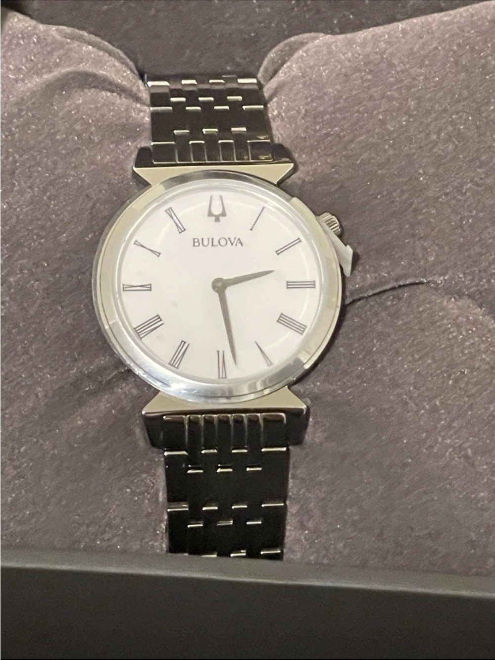Bulova Regatta Women's Quartz Silver White Dial Watch 30MM 96L275